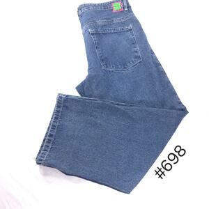 Empyre Button Zip Denim Medium Wash Jeans Womens Size 12 Blue